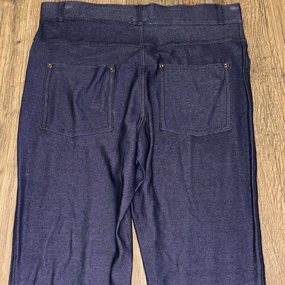 Boutique Population size small denim-look leggings NWT new - Picture 6 of 7